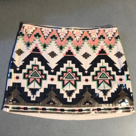 Express Dresses & Skirts - Express Sequin Mini Skirt